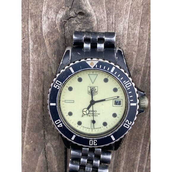 1988 TAG HEUER 1000 980.113 Sapphire Crystal Diver 844 980.031 James Bond Watch - Picture 2 of 10